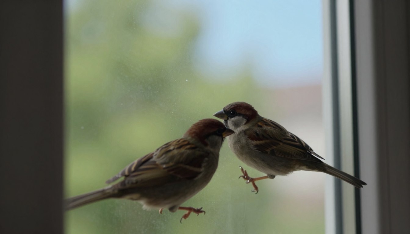 Co oznacza jak ptak uderzy w okno