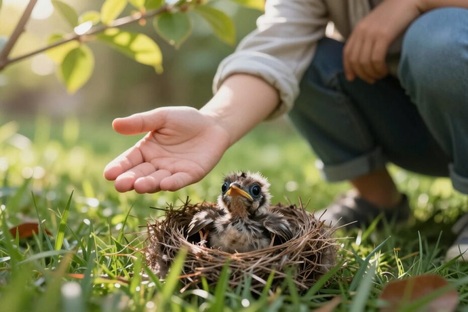 Co zrobić z ptakiem który wypadł z gniazda