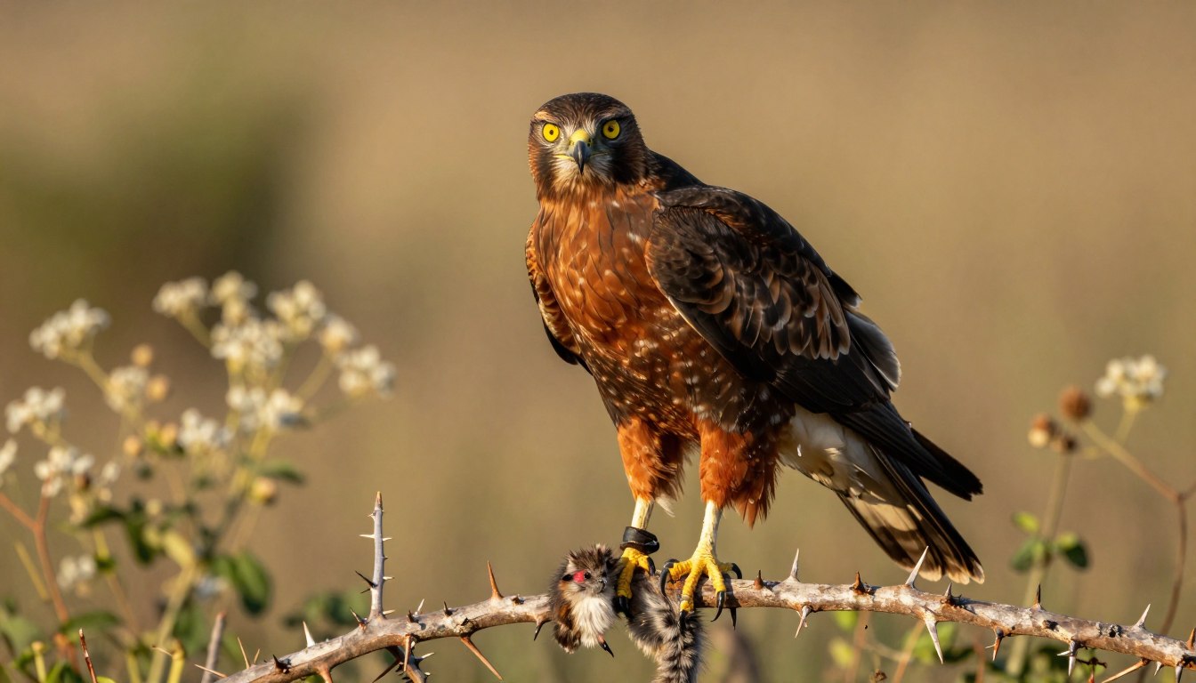 Jaki ptak nabija ofiary na kolce