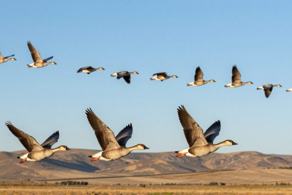 Jakie ptaki latają kluczem