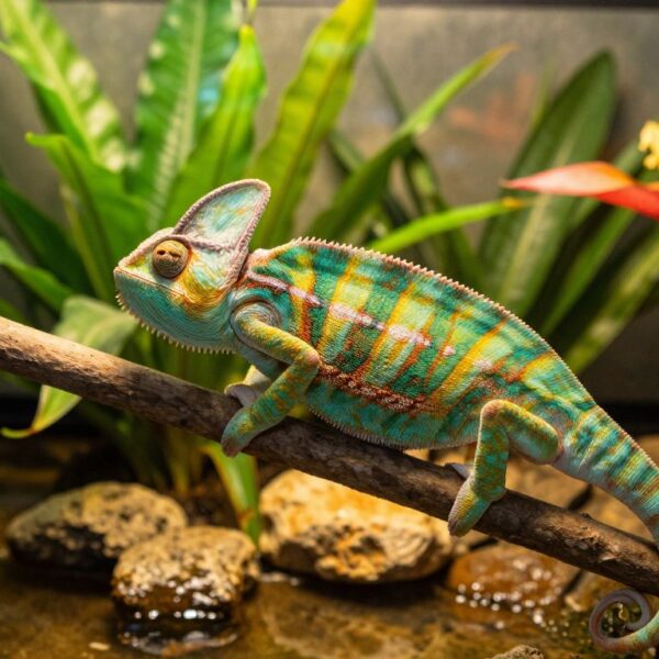 Ile żyje kameleon i jakie warunki terrarium mają kluczowe znaczenie